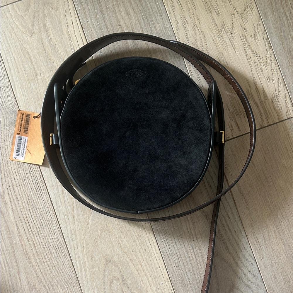 Tod's Black Circular Leather Bag